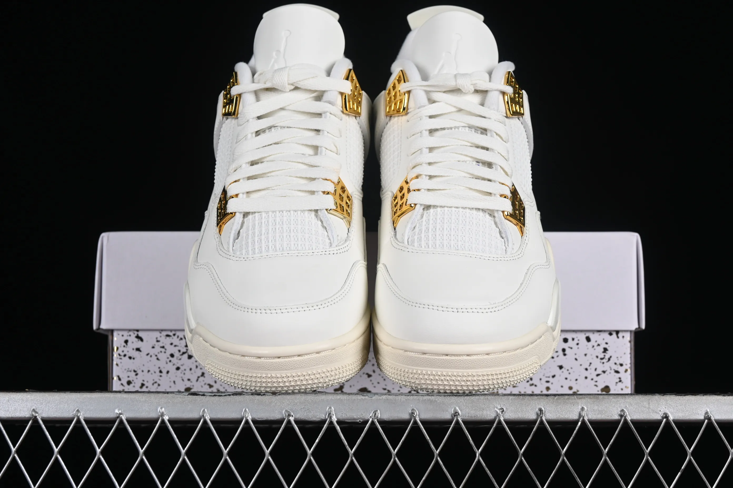 All categories Air Jordan Jordan series basketball shoes Air Jordan 4 GX foreign trade version Air Jordan 4 Retro "Metallic Gold" AJ4 Joe 4 meters white gold AQ9129-170